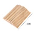 thumbnail image 2 of 50x Blank Wood Sticks Unfinished Wooden Dowel Rod Model Thin - 10x0.5cm, 2 of 6