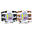 thumbnail image 1 of Pulsera de cuerdas de cuero Unbranded pareja M, 1 of 3