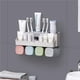 thumbnail image 2 of Estante Organizador De Baño Montado En La Pared Para Cepillos De Dientes, Artículos De Tocador, Soporte Para Pasta De Dientes Con Tazas matsuzay HA023179-00, 2 of 7