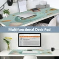 thumbnail image 6 of Leather Keyboard and Mouse Desk Mat Office Desk Accessories Protective Office Desk Decor Desk Pad Mat for Gaming, Work from Home, Office Bunny in The Easter Egg 16.5" x 35.4", 6 of 9