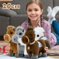 thumbnail image 5 of YATAV Mini Horse Stuffed Animal - Mini Companions Ready for Playful Adventures - Birthday Christmas Gifts - for All Ages,Adults,and Families - Gray 8 Inches, 5 of 5