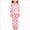 B52-Pink, variant on 2 Years Toddler Girls Satin Pajama Set with Furry Trim,2-Piece Sleepwear Loungewear