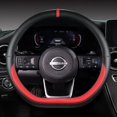 thumbnail image 4 of Protector en forma de D para volante de coche, para Nissan x-trail Qashqai March Serena Micra Kicks 2017-2023 Altima Teana 2019 Sentra 2022, 4 of 5