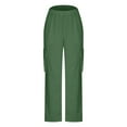 thumbnail image 5 of XFLWAM Womens Sweatpants Wide Leg Pants for Women Fall Winter Baggy Joggers Womens Sweat Pants with Pockets Green M, 5 of 6
