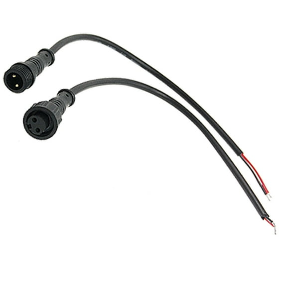 REGALWOVEN Male Female Plug 2 Pin Waterproof Connector Cable Networking Cables