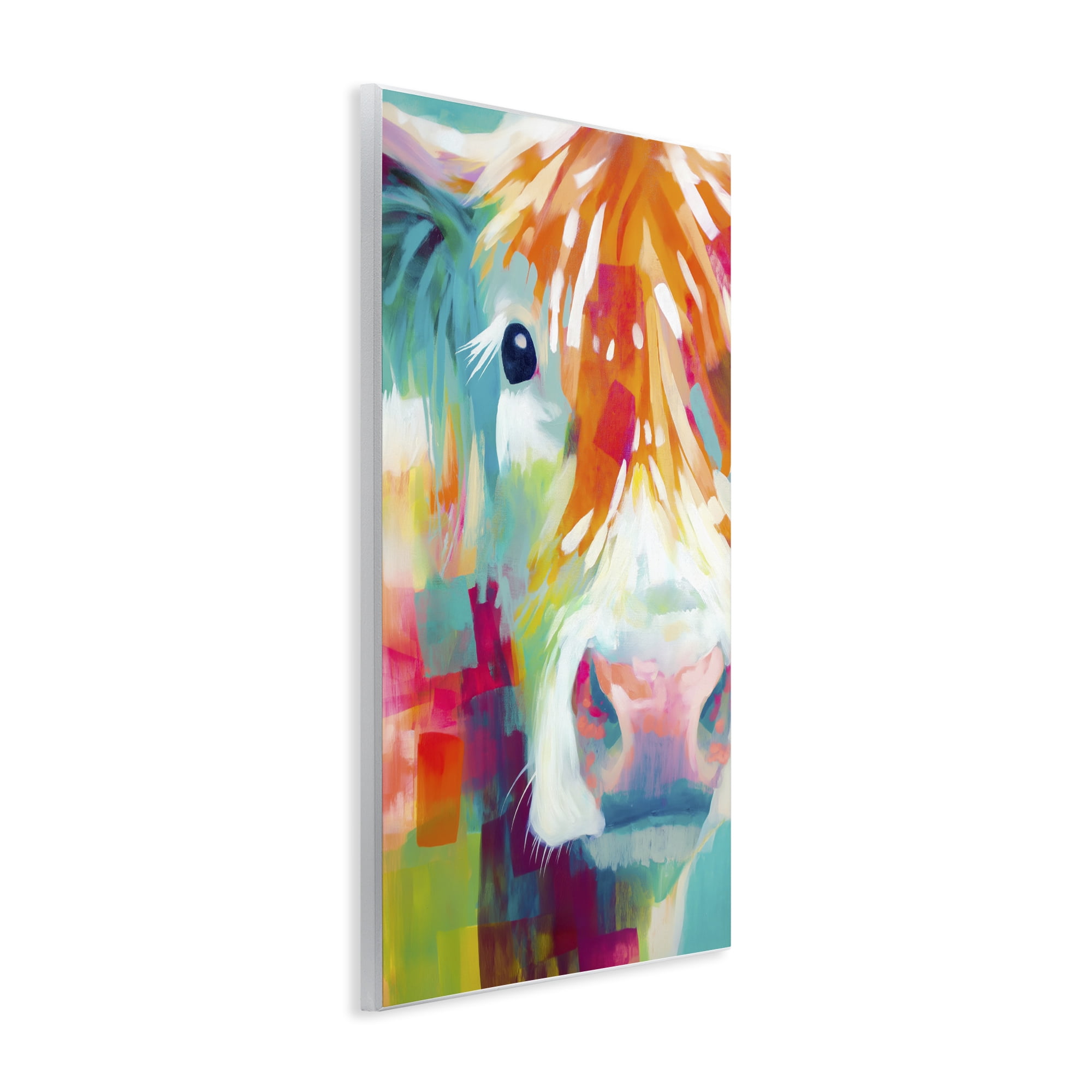 Stupell Industries Highland Portrait in Brights Wall Plaque Art, design by Chromatic Storm Studio