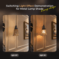 thumbnail image 4 of 4 Count Pendant Light Shades, AEELLEEA Ceiling Fan Light Cover with 1-5/8" Fitter, 4.72" Height 4-3/4" Diameter, Metal Bell Shaped Cover for Chandelier Wall Sconces,Yellow Brass&Gold Plated, 4 of 8