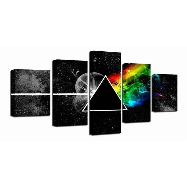 Pink Floyd Varios Modelos Set 5 Cuadros En Lienzo Canvaslistos Para Colgar Tintas Ecológicas