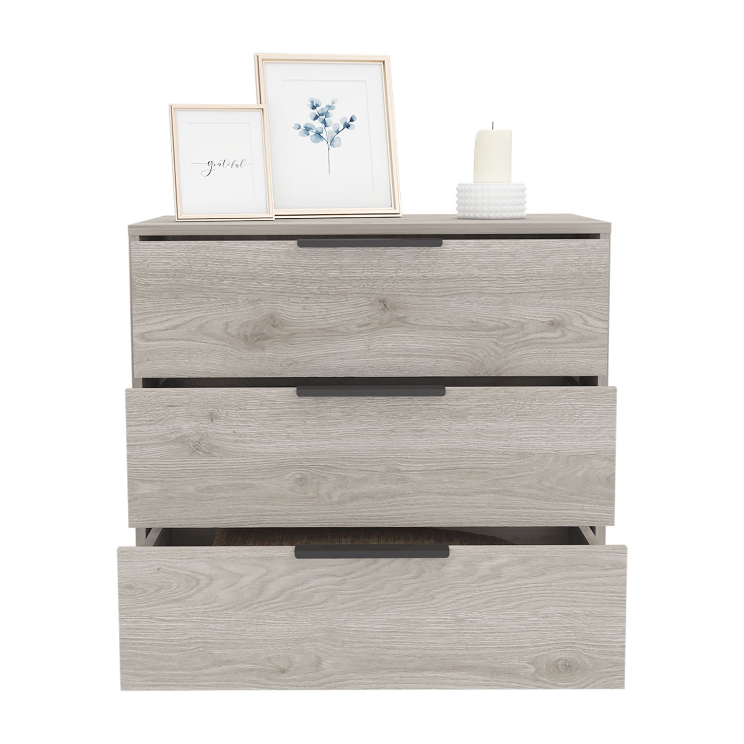Kadyn 3 Drawers Dresser, Light Gray Chest of Drawers, Nightstand Side Table for Bedroom Kadyn 3 Drawers Dresser, Light Gray Chest of Drawers, Nightstand Side Table for Bedroom