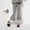 Gray, variant on Big Kids Girls Solid Knit Leggings, Thin Outer Wear Seven Minute Pants, Sweet Micro Flare Casual Long Trousers Gray 5 Years