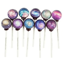 Sparko Sweets Galaxy Lollipops Spiral Designs, 10 Pieces, Watermelon, Made in USA, Gift Pack, 1.5 Pounds - Perfect for Birthdays, Weddings, Space-Themed Parties, and Unique Candy Gifts
