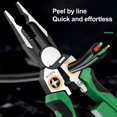 thumbnail image 2 of 8-in-1 electrical pliers, multifunction wire stripper with voltage tester, durable stripping, crimping, cutting and twisting pliers, essential tool for electricians, 2 of 10