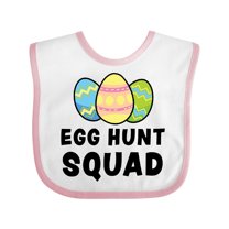 Inktastic Egg Hunt Squad with Easter Eggs Boys or Girls Baby Bib