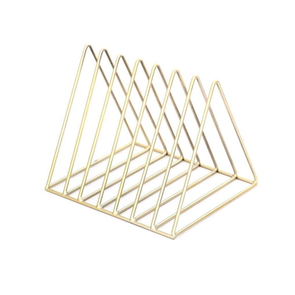 VONKY Étagères Triangulaires en Fer pour Livres Rangement de Bureau Étagère de Rangement pour Magazines Bibliothèque en Fer