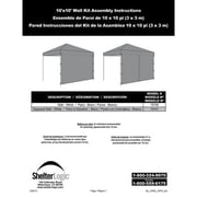 ShelterLogic Alumi-Max 10" x 10" Zippered Wind/Wall Panel