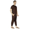 thumbnail image 2 of Inkmeso SolidPajama Set For Mens Short Sleeve Sleepwear Round NeckNightwearPj Set, 2 of 6