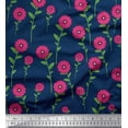 thumbnail image 1 of Soimoi Cotton Poplin Fabric Leaves & Floral Clip Art Decor Fabric Printed Yard 56 Inch Wide, 1 of 3