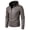 Gray (thin style), variant on Men's PU Leather Jacket Youth Hooded Motorcycle Suit Casual Jacket Coat