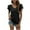 Black, variant on Women's Ruffle Short Sleeve Tunic Tops V Neck Knit Ribbed T Shirts Blouses,Womens Summer Tops 2025 Casual V Neck Ruffle Cap Sleeve Blouse Shirts Basic Tunic Tops Spring Outfits