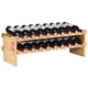 thumbnail image 1 of Estante modular apilable VEVOR para vinos de 18 botellas de madera maciza de Bambú 2 niveles, 1 of 9