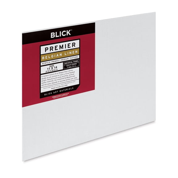 Blick Belgian Linen Archival Panel - 11" x 14", Acrylic-primed