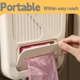 thumbnail image 6 of Folding Hanging Kitchen Waste Trash Can, Collapsible Space-Saving Foldable Hanging Garbage Bin for Cabinet Door, Kitchen, Bathroom, RV and Office (Milky White,10L), 6 of 8