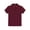 burgundy, variant on Girls' Picot Collar S/S Polo Color: burgundy Size: 7/8