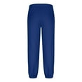 thumbnail image 5 of GuangCheng George Mens Elastic Waist Sweatpants,Casual Joggers,Baggy,Pull On,Lounge Pants for Men,Blue,Size XL, 5 of 6