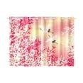 thumbnail image 2 of CADecor Japanese Sakura Cherry Blossom Window Treatment Panel Curtains Window Curtain Kitchen Curtain,Two Piece 26x39 Inches, 2 of 4
