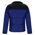 thumbnail image 6 of Pejock Men's Winter Down Jacket - Warm Insulated Patchwork Stand Collar Coat, Long Sleeve Zipper Closure Polyester Outerwear for Casual Daily Outdoor Wear, 6 of 6