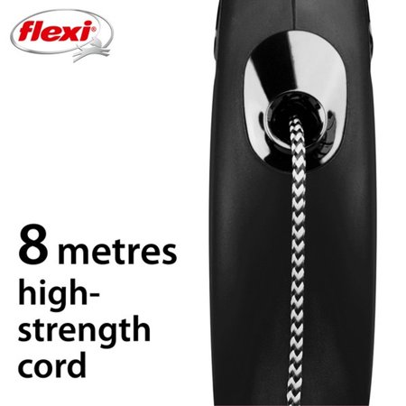 フレキシ (flexi) ニュークラシック コード S(12kg未満) 8m ブラック 犬用リード