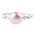 thumbnail image 1 of Anillo de Perlas de Agua Dulce Zulema Plata Genuina Ajustable, 1 of 6