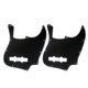 thumbnail image 1 of 2 piezas 3 capas licencia de rasguño de guitarra 10 agujeros piezas de instrumentos DIY negro Hugo Golpeador de bajo de jazz, 1 of 8