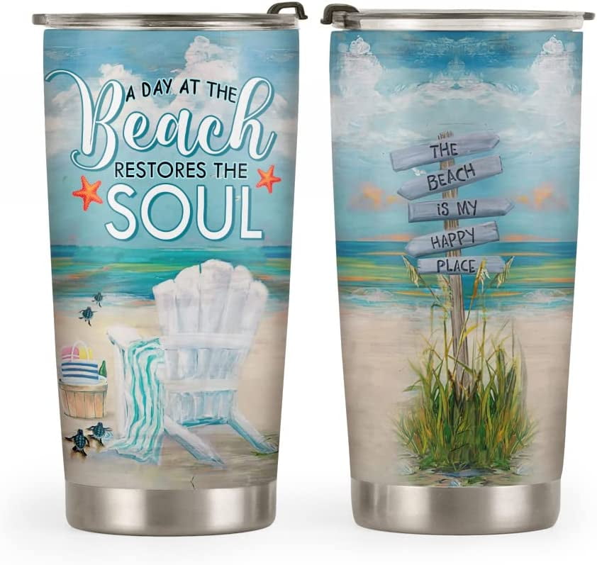 20oz Beach Gifts for Women, Beach Lover Gifts, Beach Themed Gifts