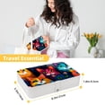 thumbnail image 5 of Cat Portable PU Leather Jewelry Box with Removable Compartment, Bracelet Holder, and Jewelry Display, 5 of 6