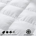 thumbnail image 6 of ComfyDown Luxurious White Comforter - Washable, European Goose Down, 650 Fill Power Soft, Plush, Egyptian Cotton 600 Thread Count Cover - Made in The USA (King), 6 of 6