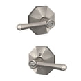 thumbnail image 2 of Schlage Dempsey Keyed Entry Lever with Rosewood Trim, 2 of 5