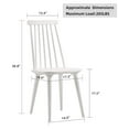 thumbnail image 2 of KriKac Dining Chairs Set of 2 Wood Dining Room Chair White Spindle Side Kitchen Room Country Farmhouse Chairs White, 2 of 7