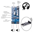 thumbnail image 4 of Placa amplificadora Bluetooth 5.0 de fácil instalación, preamplificador, tarjeta de sonido USB de 2 x 5 W Negro, 4 of 6