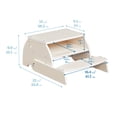 thumbnail image 3 of ECR4Kids Multipurpose Flip-Flop Step Stool and Chair, Childrens Furniture, White Wash, 3 of 9