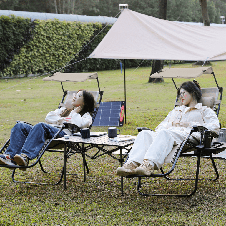 Zero gravity discount chair with shade