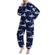 thumbnail image 1 of Pijamas con capucha con estampado de dibujos animados para mantener el calor, pijamas de una pieza de manga larga para uso doméstico, 1 of 6