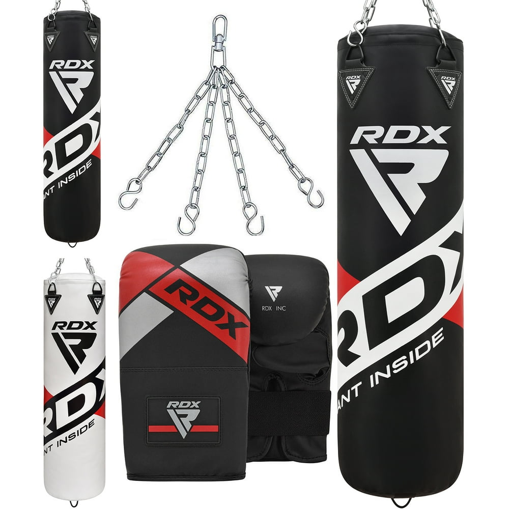RDX Punching Bag for Boxing Training, 4ft 5ft Unfilled Heavy Bag Set