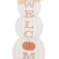 thumbnail image 3 of White Welcome Pumpkin Wall Sign, 3 of 5