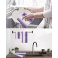 thumbnail image 5 of Purple White Ombre Kitchen Dish Towels for Drying Dishes Set of 3, Modern Abstract Art Farmhouse Gradient Waffle Weave Microfiber Hand Tea Bathroom Towels Quick Dry & Absorbent Towel 15.7x23.6, 5 of 7