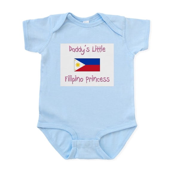 CafePress - Daddy's Little Filipino Princess Infant Bodysuit - Baby Light Bodysuit, Size Newborn - 24 Months
