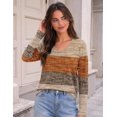 thumbnail image 4 of Zeagoo Basic T-Shirt for Womens Long Sleeve V Neck Tops Dressy Casual Shirts Fall Trendy, 4 of 5