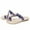 Blue, variant on JeashCHAT Women's Flat Sandals Rhinestone Split-Toe Arch Support Slide Sandals Summer Vacation Fashion Strappy Slippers Flip Flop Sandals