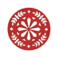 thumbnail image 2 of Holiday Time 4 pack Red Snowflake Christmas Felt Coasters, Heat Insulation Table Protector, 2 of 6