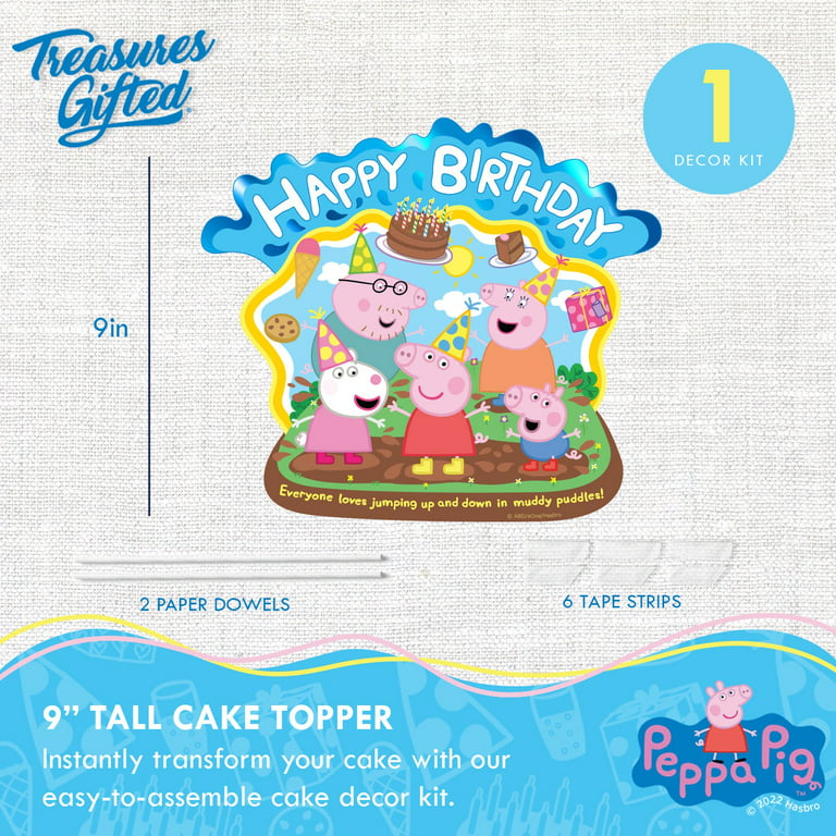 Dekora - Topper Cupcakes Peppa Pig, 6 pièces